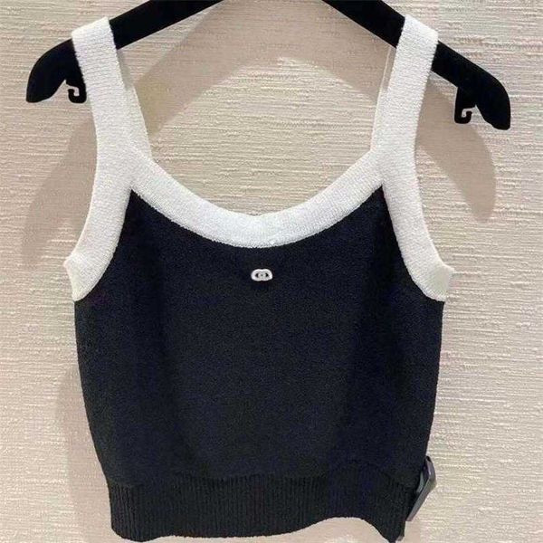 designer new women t shirt french knitted suspended tank spring/summer 2023 style inside slim fit outside wear bottom shirt, White
designer new women t shirt french knitted suspended tank spring/summer 2023 style inside slim fit outside wear bottom shirt, White