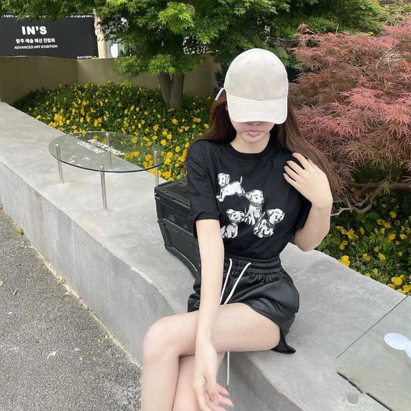 2023 new designer womens t shirt high-end high edition 2023 summer spotted dog print ins same os loose sleeve t-shirt, White
2023 new designer womens t shirt high-end high edition 2023 summer spotted dog print ins same os loose sleeve t-shirt, White