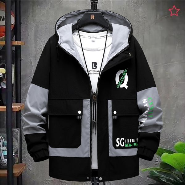 men's jackets spring autumn japan harajuku fashion windbreaker casual clothing streetwear hooded coats 230410, Black;brown
men's jackets spring autumn japan harajuku fashion windbreaker casual clothing streetwear hooded coats 230410, Black;brown