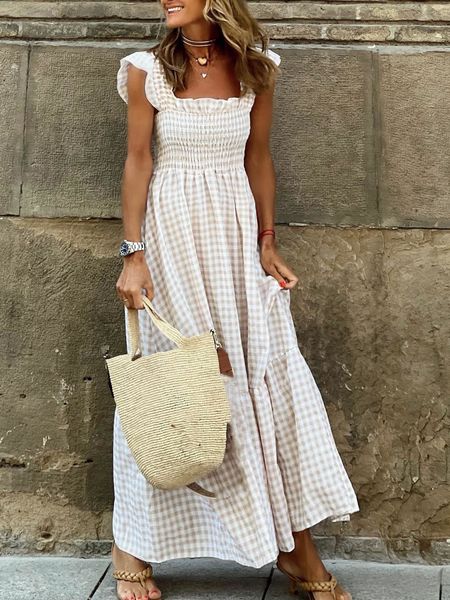 casual dresses plain summer dress women's a-line maxi dress women's elegant square neckline long dress women's bohemian beach, Black;gray
casual dresses plain summer dress women's a-line maxi dress women's elegant square neckline long dress women's bohemian beach, Black;gray