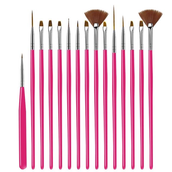 nail brush for manicure paint pen gel brushs nail art dotting tools 15pcs/set acrylic liquid powder carving nail art, Silver
nail brush for manicure paint pen gel brushs nail art dotting tools 15pcs/set acrylic liquid powder carving nail art, Silver