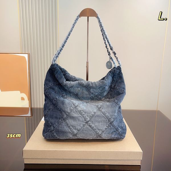 female designer bag handbag shoulder bag backpack 22a new denim garbage bag shopping bag classic underarm unemployed bag fashion women'
female designer bag handbag shoulder bag backpack 22a new denim garbage bag shopping bag classic underarm unemployed bag fashion women'