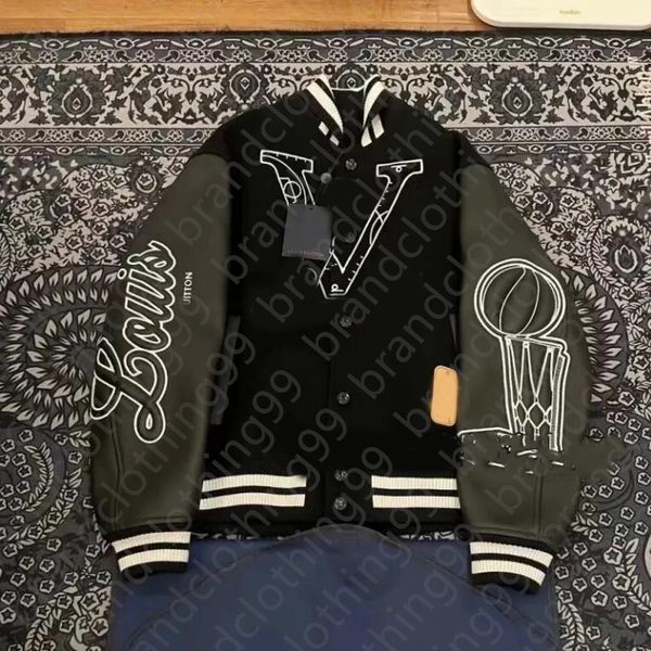 luxury designer jacket mens leather sleeve baseball jackets towel embroidery men women hip hop cardigan coat, Black;brown
luxury designer jacket mens leather sleeve baseball jackets towel embroidery men women hip hop cardigan coat, Black;brown