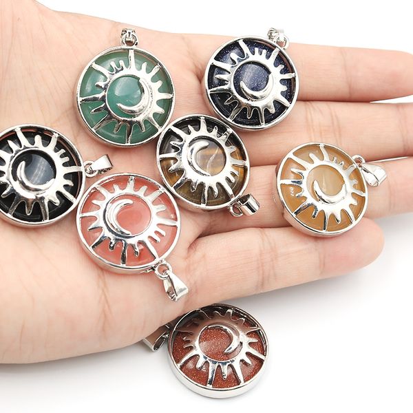 natural stone metal sun moon shape charm healing pendant for necklace jewelry making women earring, Bronze;silver
natural stone metal sun moon shape charm healing pendant for necklace jewelry making women earring, Bronze;silver
