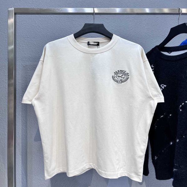 womens designer t shirt shirt high edition 2023 summer family chest scissors wheat ear embroidery couple sleeve t-shirt, White;black
womens designer t shirt shirt high edition 2023 summer family chest scissors wheat ear embroidery couple sleeve t-shirt, White;black