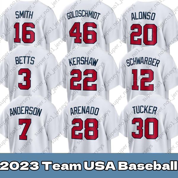 custom 2023 team usa baseball jersey mookie betts clayton kershaw kyle schwarber will smith mike trout paul goldschmidt pete alonso tim ande, Blue;black
custom 2023 team usa baseball jersey mookie betts clayton kershaw kyle schwarber will smith mike trout paul goldschmidt pete alonso tim ande, Blue;black