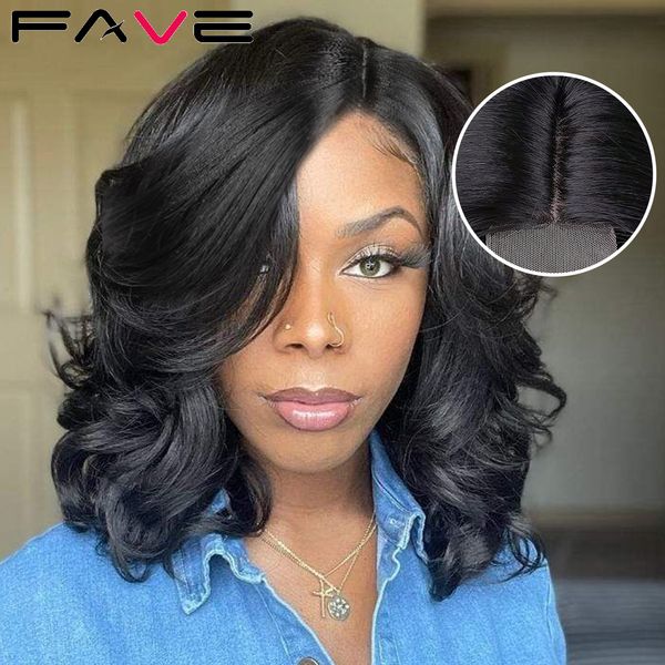 

synthetic wigs fave loose body wave curly bob wig side part lace for black white woman cosplay party daily heat resistant fiber 230410