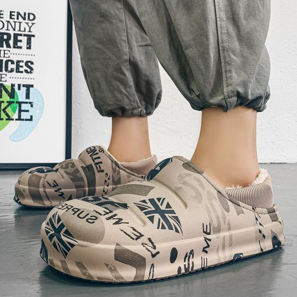 slippers winter men women fur waterproof warm plush slides indoor home cotton footwear soft couple sandals zapatos hombre 230410, Black
slippers winter men women fur waterproof warm plush slides indoor home cotton footwear soft couple sandals zapatos hombre 230410, Black