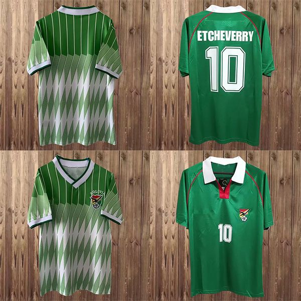 soccer jerseys 1993 1994 bolivia retro soccer jersey #10 etcheverry home green white football shirt short sleeve uniforms soccer t shirt,, Black;yellow
soccer jerseys 1993 1994 bolivia retro soccer jersey #10 etcheverry home green white football shirt short sleeve uniforms soccer t shirt,, Black;yellow