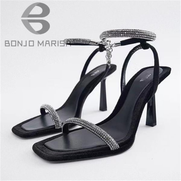 sandals summer sparkly for women bling ankle strap heels chunky thin heel sqaure toe brand shoes spring 230408, Black
sandals summer sparkly for women bling ankle strap heels chunky thin heel sqaure toe brand shoes spring 230408, Black