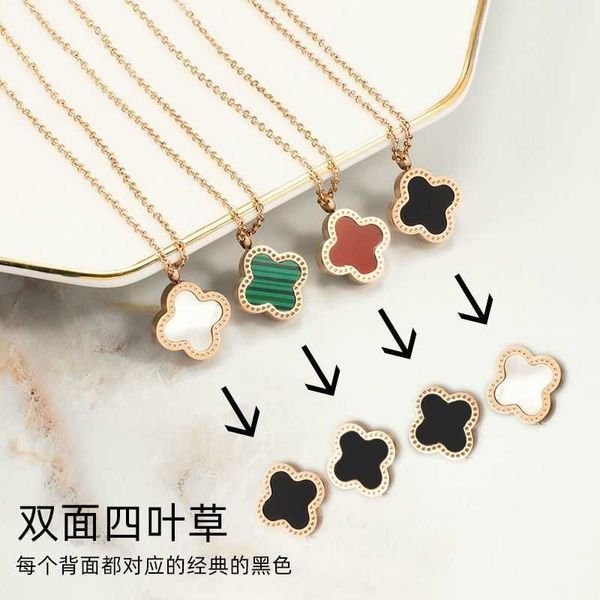 2023 clover necklace four leaf chain jewelry fading and anti grass female titanium steel lock bone chain 18k gold sweet style, Silver
2023 clover necklace four leaf chain jewelry fading and anti grass female titanium steel lock bone chain 18k gold sweet style, Silver