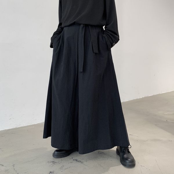 men's pants hakama harajuku kimono samurai casual wide chinese style hanfu tang trousers male kendo uniforms 230410, Black
men's pants hakama harajuku kimono samurai casual wide chinese style hanfu tang trousers male kendo uniforms 230410, Black