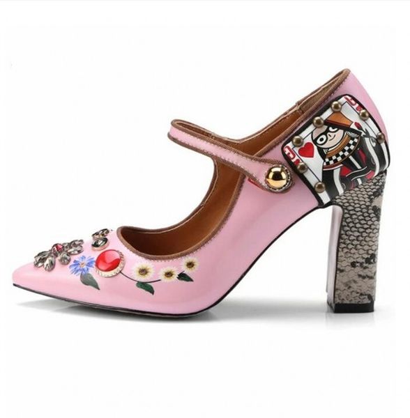 women single shoes buckle mixed colors shallow mary janes sandalias mujer embroidery pointed toe rhinestone sandalias mujer, Black
women single shoes buckle mixed colors shallow mary janes sandalias mujer embroidery pointed toe rhinestone sandalias mujer, Black