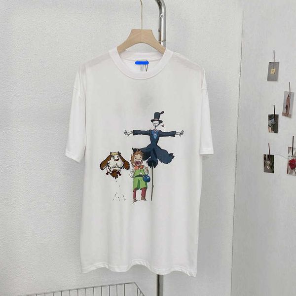 womens designer t shirt tracksuit shirt high-end luojia scarecrow cartoon printed sleeve t-shirt 2023 summer casual same top, White
womens designer t shirt tracksuit shirt high-end luojia scarecrow cartoon printed sleeve t-shirt 2023 summer casual same top, White