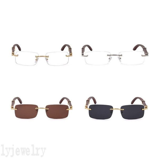 rectangle rimless sunglasses shades mens designer glasses buffalo horn portable walking occhiali da sole luxurious wooden shopping designer, White;black
rectangle rimless sunglasses shades mens designer glasses buffalo horn portable walking occhiali da sole luxurious wooden shopping designer, White;black