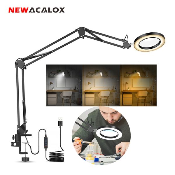 magnifying glasses acalox flexible desk large 5x usb led magnifying glass 3 colors illuminated magnifier lamp loupe reading/rework/soldering
magnifying glasses acalox flexible desk large 5x usb led magnifying glass 3 colors illuminated magnifier lamp loupe reading/rework/soldering