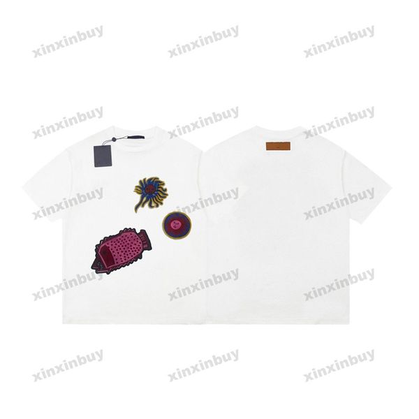 xinxinbuy men designer tee t shirt 23ss face pattern embroidery short sleeve cotton women black white blue gray xs-l, Black;brown
xinxinbuy men designer tee t shirt 23ss face pattern embroidery short sleeve cotton women black white blue gray xs-l, Black;brown