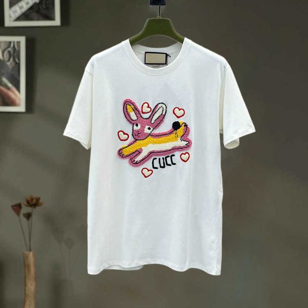 designer new women t shirt shirt korean summer 2023 rabbit embroidery letter sleeve t-shirt label, White
designer new women t shirt shirt korean summer 2023 rabbit embroidery letter sleeve t-shirt label, White
