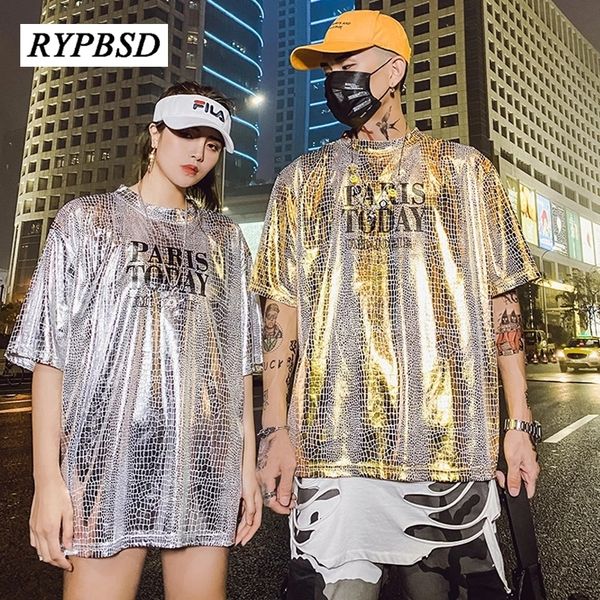 men's tshirts luxury hip hop 2023 summer fashion shiny short sleeve punk party oversized korean dance stage costumes 230410, White;black
men's tshirts luxury hip hop 2023 summer fashion shiny short sleeve punk party oversized korean dance stage costumes 230410, White;black