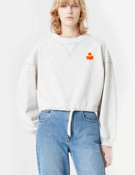 isabel marant designer sweatshirt pullover jumper maran french small flocking round collar pullover belt short terry sweater women, Black
isabel marant designer sweatshirt pullover jumper maran french small flocking round collar pullover belt short terry sweater women, Black