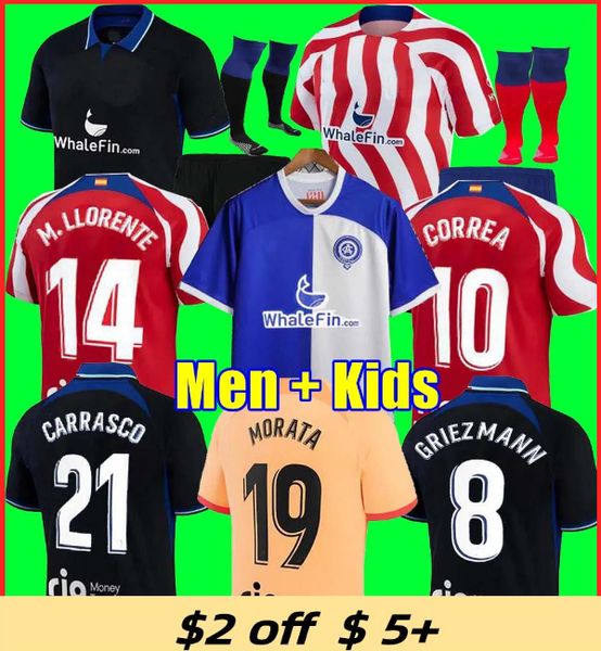 120th soccer jerseys 23/24 joao felix 2023 2024 morata m. llorente correa memphis camiseta football shirt men kids kit griezmann r. de paul, Black;yellow
120th soccer jerseys 23/24 joao felix 2023 2024 morata m. llorente correa memphis camiseta football shirt men kids kit griezmann r. de paul, Black;yellow