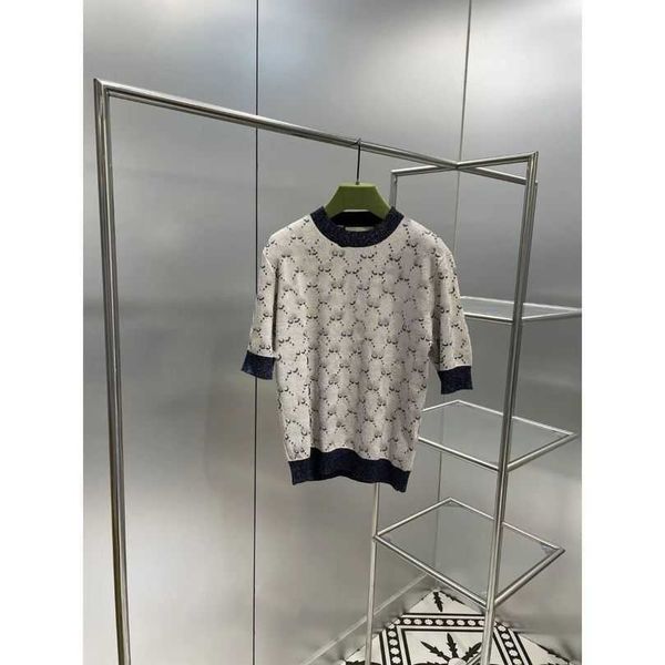 designer women's clothing 20% off summer full body jacquard contrast round neck sleeve wide plate slim pullover shirt wear, White
designer women's clothing 20% off summer full body jacquard contrast round neck sleeve wide plate slim pullover shirt wear, White