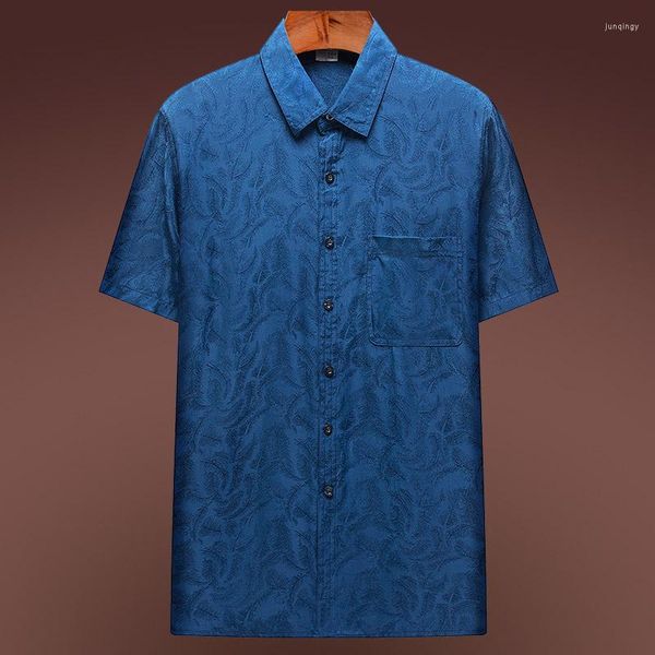 men's casual shirts blue jiao middle-aged and elderly silk shirt men's summer short sleeve silkworm polo collar father grandpa, White;black
men's casual shirts blue jiao middle-aged and elderly silk shirt men's summer short sleeve silkworm polo collar father grandpa, White;black