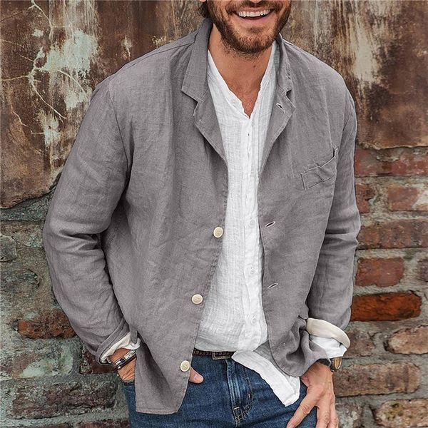men's suits blazers men's cotton linen suit jacket spring autumn casual solid color thin outwear coat male long sleeve turndown co, White;black
men's suits blazers men's cotton linen suit jacket spring autumn casual solid color thin outwear coat male long sleeve turndown co, White;black
