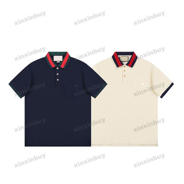 xinxinbuy men designer tee t shirt 23ss paris knitted collar letter embroidery short sleeve cotton women black blue gray xs-l, Black;brown
xinxinbuy men designer tee t shirt 23ss paris knitted collar letter embroidery short sleeve cotton women black blue gray xs-l, Black;brown