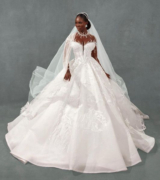 elegant ball gown wedding dresses v neck long sleeves sequins appliques beaded floor length ruffles 3d lace zipper halter bridal gowns plus, White
elegant ball gown wedding dresses v neck long sleeves sequins appliques beaded floor length ruffles 3d lace zipper halter bridal gowns plus, White