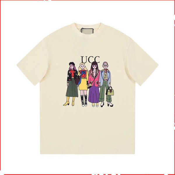 2023 new designer womens t shirt high-end shirt spring summer t-shirt casual design sense round neck sleeve street versatile unisex, White
2023 new designer womens t shirt high-end shirt spring summer t-shirt casual design sense round neck sleeve street versatile unisex, White