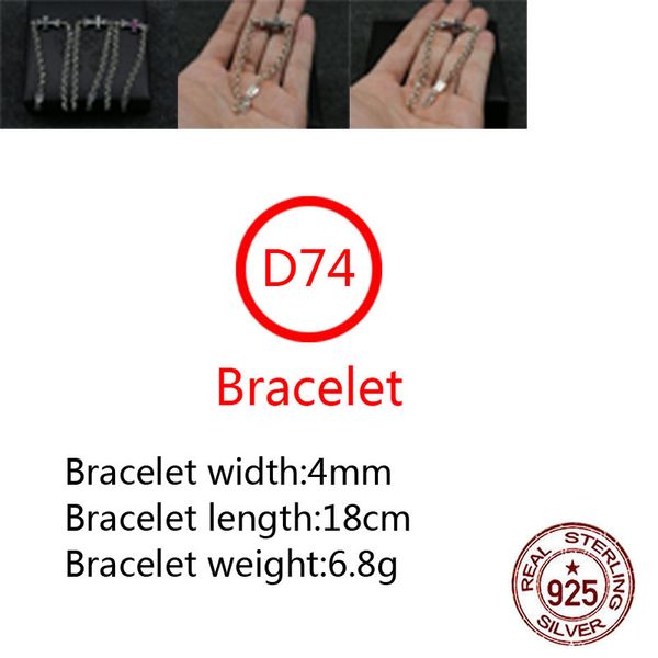 d74 s925 sterling silver bracelet fashion letter personalized retro cross flower diamond punk hip hop style gift for lovers, Golden;silver
d74 s925 sterling silver bracelet fashion letter personalized retro cross flower diamond punk hip hop style gift for lovers, Golden;silver