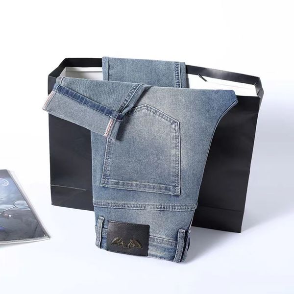 high-end fashion men's jeans denim jeans elastic slim simple motorcycle elements and nostalgic casual straight pants, Blue
high-end fashion men's jeans denim jeans elastic slim simple motorcycle elements and nostalgic casual straight pants, Blue