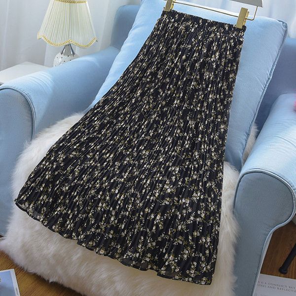 skirts rimocy summer flower print chiffon women's korean elastic high waist midi women's casual loose a-line skiing 230410, Black
skirts rimocy summer flower print chiffon women's korean elastic high waist midi women's casual loose a-line skiing 230410, Black
