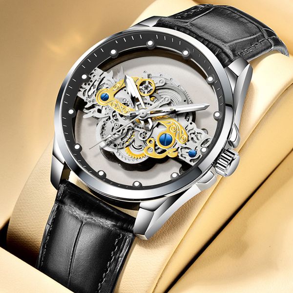 mens automatic mechanical watch 40mm orologio stainless steel strap black ceramic bezel white disc bracelet folding clasp waterproof luminou, Slivery;brown
mens automatic mechanical watch 40mm orologio stainless steel strap black ceramic bezel white disc bracelet folding clasp waterproof luminou, Slivery;brown