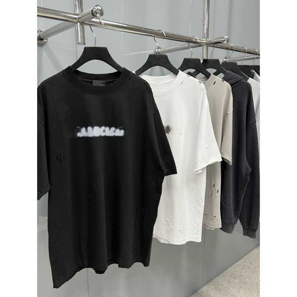 luxury designer women t shirt shirt high edition family blur letter print perforated loose relaxed t-shirt sleeve, White;black
luxury designer women t shirt shirt high edition family blur letter print perforated loose relaxed t-shirt sleeve, White;black