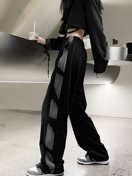 women's pants s houzhou harajuku black wide leg pant hip hop style streetwear gothic baggy sweatpants korean fashion casual female 2304, Black;white
women's pants s houzhou harajuku black wide leg pant hip hop style streetwear gothic baggy sweatpants korean fashion casual female 2304, Black;white