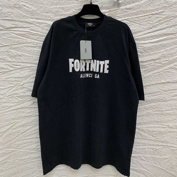 womens designer t shirt tracksuit high edition 2023 summer family fortress night co branded letter embroidery sleeve t-shirt, White;black
womens designer t shirt tracksuit high edition 2023 summer family fortress night co branded letter embroidery sleeve t-shirt, White;black