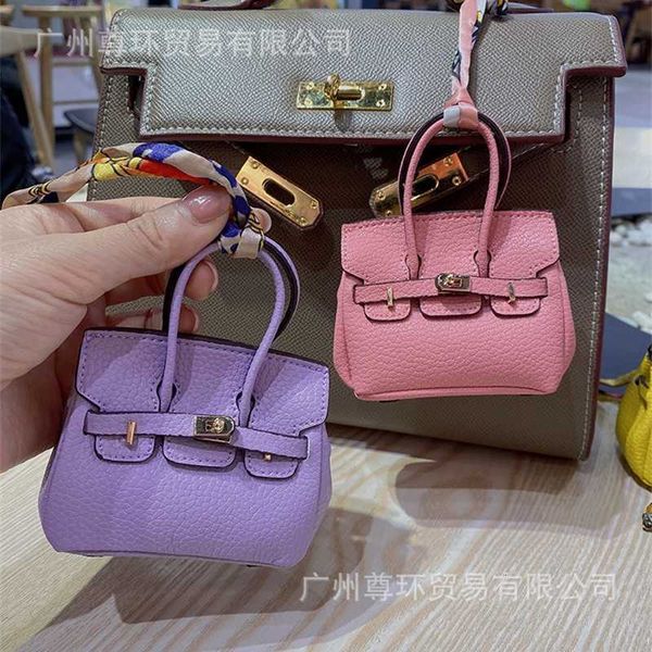 super mini bag pendant lipstick earphone car keychain decoration