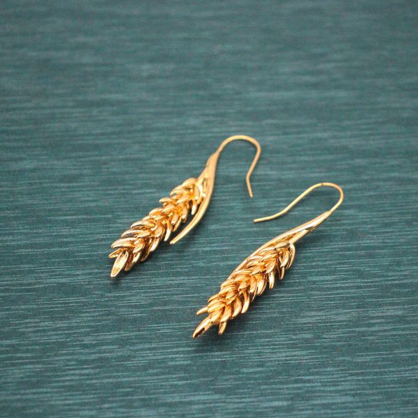 stud european and american fashion classic luxury contracted wheat earring restoring ancient way jewelry gifts 230410, Golden;silver
stud european and american fashion classic luxury contracted wheat earring restoring ancient way jewelry gifts 230410, Golden;silver