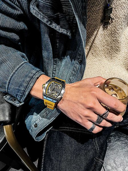 luxury milles johnson richards watch men's ten brands men's mechanical watch advanced sense men's hollow out wine bucket men&, Slivery;black
luxury milles johnson richards watch men's ten brands men's mechanical watch advanced sense men's hollow out wine bucket men&, Slivery;black