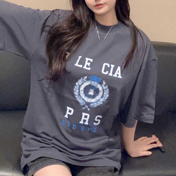 womens designer t shirt tracksuit original quality version summer versatile house print loose tee casual sleeve t-shirt, White;black
womens designer t shirt tracksuit original quality version summer versatile house print loose tee casual sleeve t-shirt, White;black