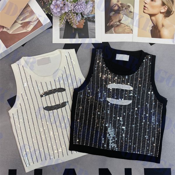 full sequin tanks womens designer logo t shirt for women trendy shiny vests streetwear, White
full sequin tanks womens designer logo t shirt for women trendy shiny vests streetwear, White