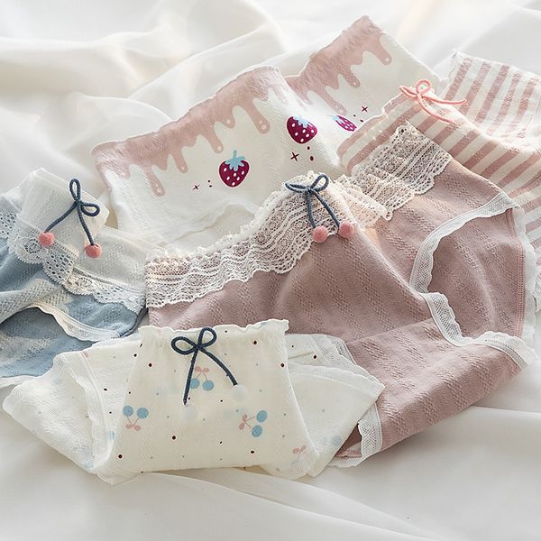 women's panties 5 pieces/cotton underwear women's underwear lace underwear women's mid waist comfortable underwear women', Black;pink
women's panties 5 pieces/cotton underwear women's underwear lace underwear women's mid waist comfortable underwear women', Black;pink