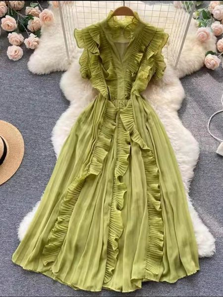 casual dresses summer dress woman 2023 trendy v-neck chiffon black ruffled temperament long party for women clothing, Black;gray
casual dresses summer dress woman 2023 trendy v-neck chiffon black ruffled temperament long party for women clothing, Black;gray