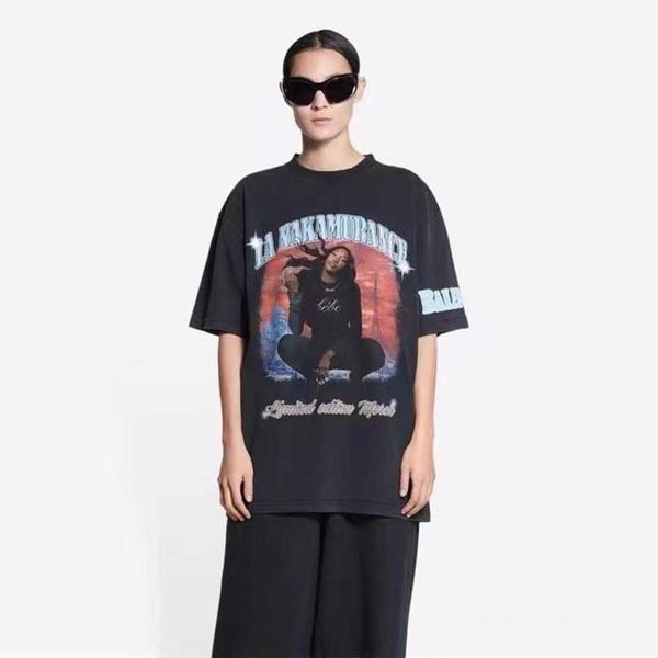 designer new women t shirt high edition family co branded aya singer band burst print heavy duty washed old sleeve t-shirt, White;black
designer new women t shirt high edition family co branded aya singer band burst print heavy duty washed old sleeve t-shirt, White;black