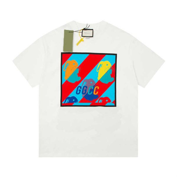 designer new women t shirt shirt high edition family 23ss colorful pattern print rabbit year sleeve white t-shirt men, White;black
designer new women t shirt shirt high edition family 23ss colorful pattern print rabbit year sleeve white t-shirt men, White;black