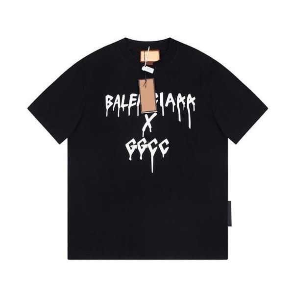 2023 new women's tshirt shirt edition family co branded graffiti tassel letter sleeve t-shirt, White;black
2023 new women's tshirt shirt edition family co branded graffiti tassel letter sleeve t-shirt, White;black