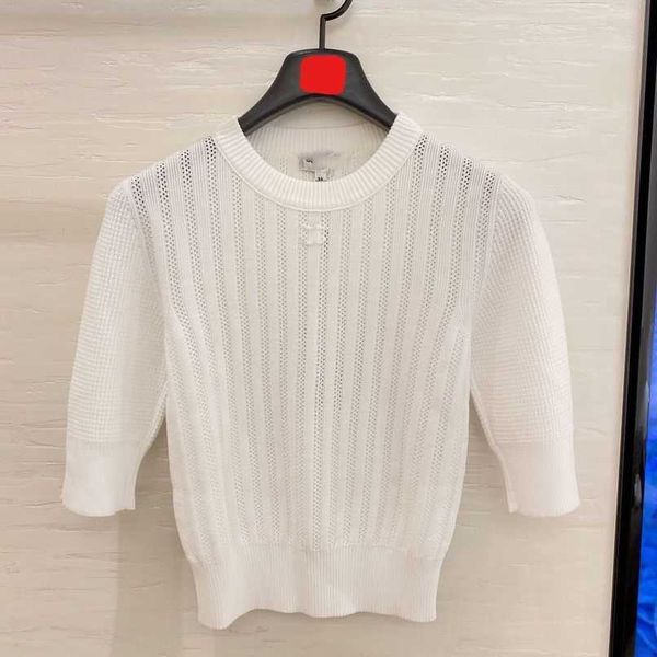 designer summer women t shirt shirt spring 2023 celebrity embroidery cutout temperament sweet pullover round neck sleeve knitted women, White;black
designer summer women t shirt shirt spring 2023 celebrity embroidery cutout temperament sweet pullover round neck sleeve knitted women, White;black