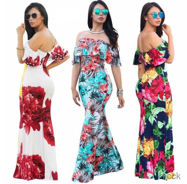 casual dresses off shoulder floral print party dress summer new fashion ruffles strapless maxi dress elegant women sleeveless backless beach, Black;gray
casual dresses off shoulder floral print party dress summer new fashion ruffles strapless maxi dress elegant women sleeveless backless beach, Black;gray